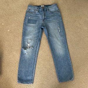 J Crew vintage distressed crop jean